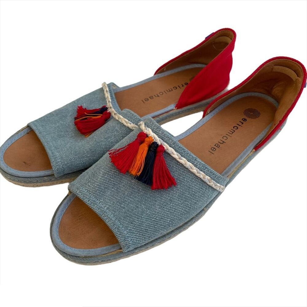 Eric Michael “Electra” style slip-on tassel sandal